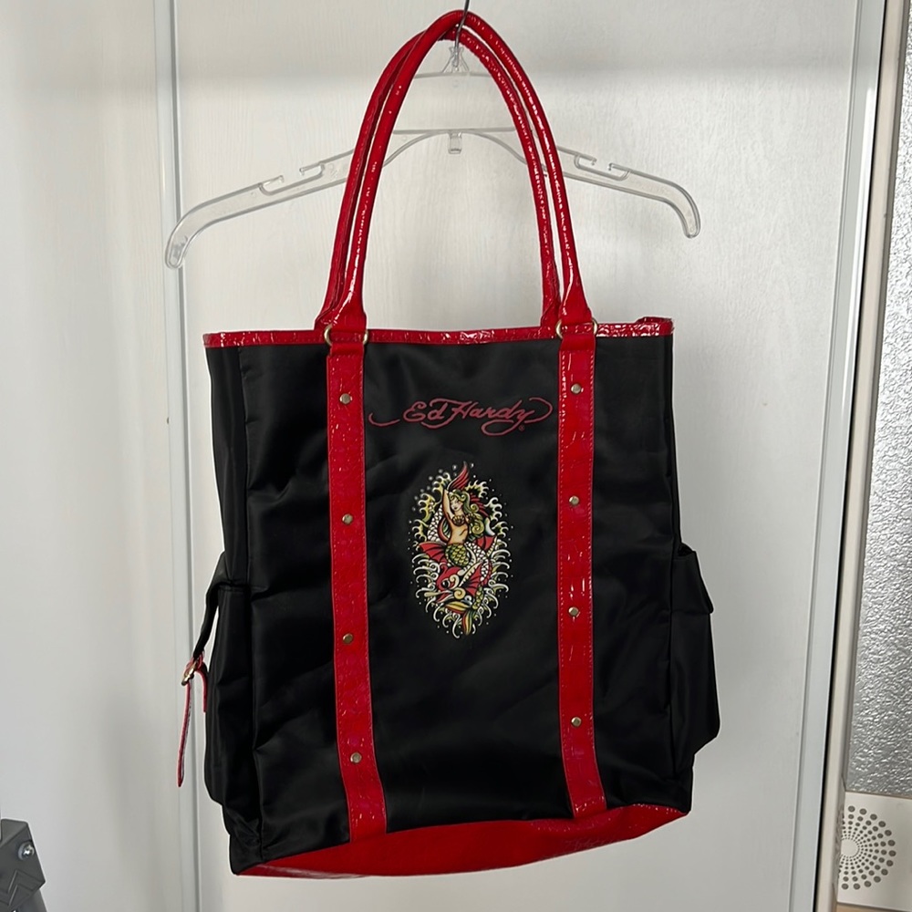 NEW Ed Hardy Mermaid Tote Bag
